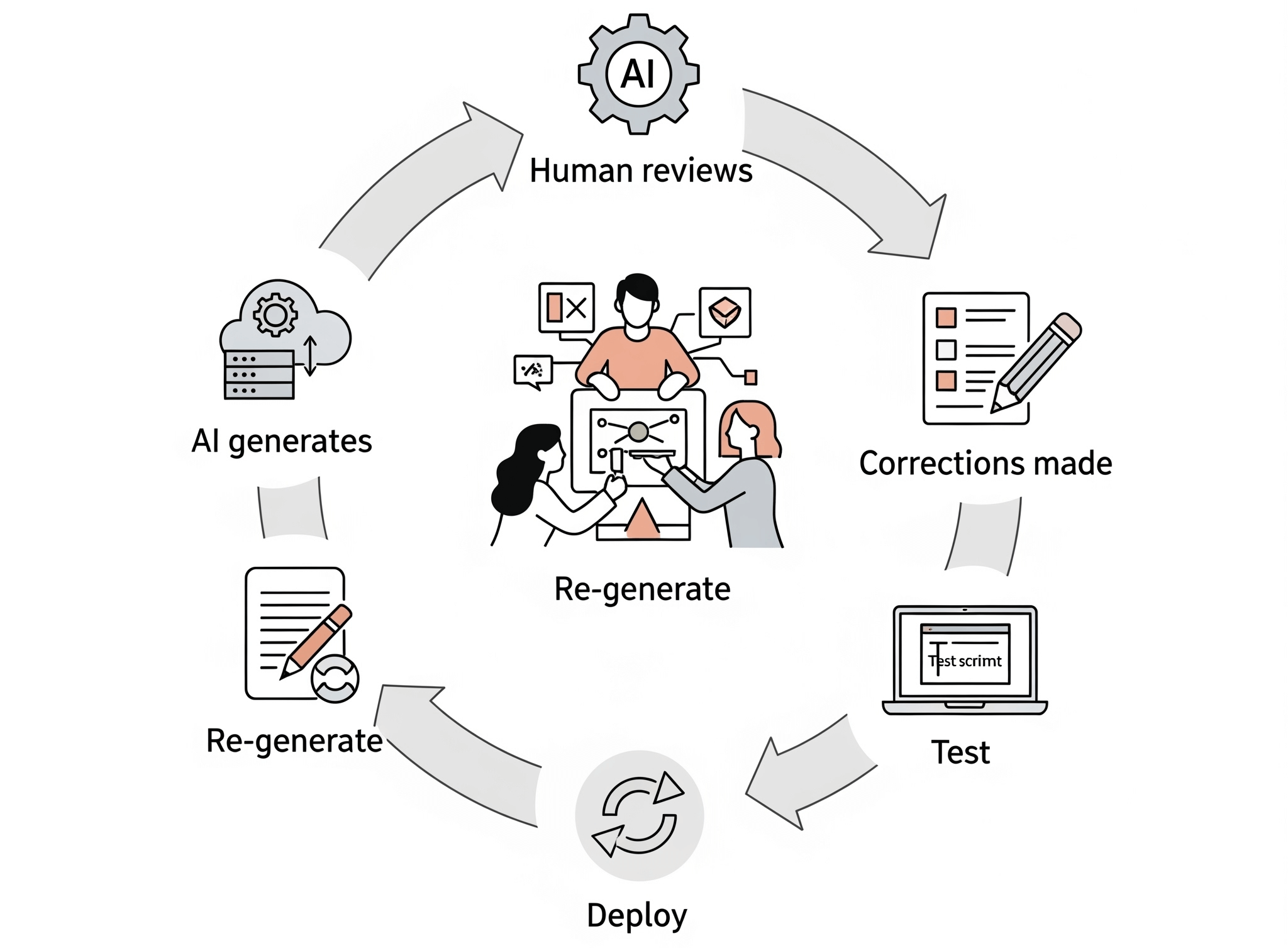 The Human-AI iteration style
