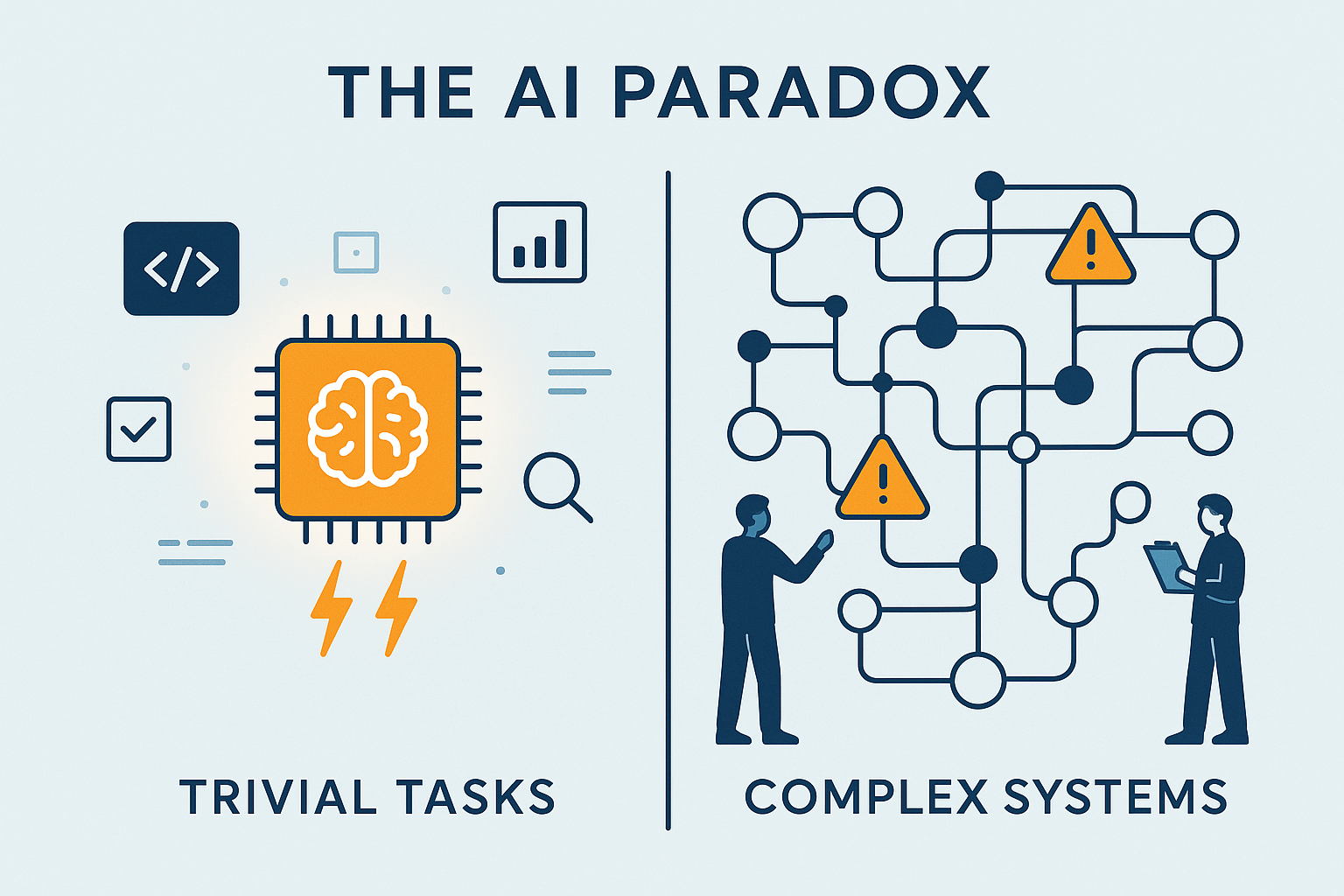 The AI Paradox: When Tasks Become Trivial but Systems Stay Complex